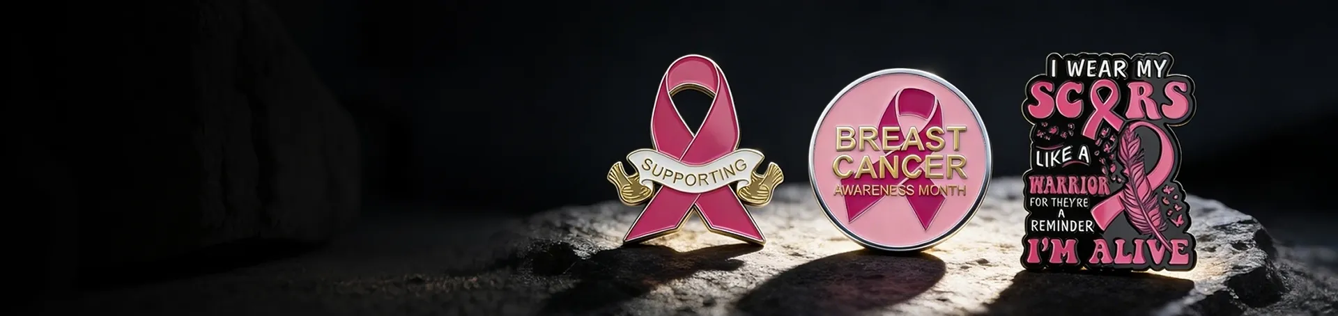 Custom Breast Cancer Pins