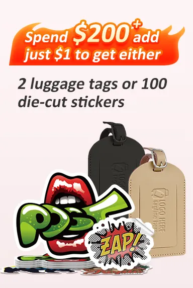 $1 for luggage tags or stickers