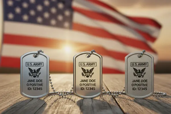 Finish Options For Custom Stainless Steel Military Dog Tags