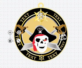 Cool keychain design online template