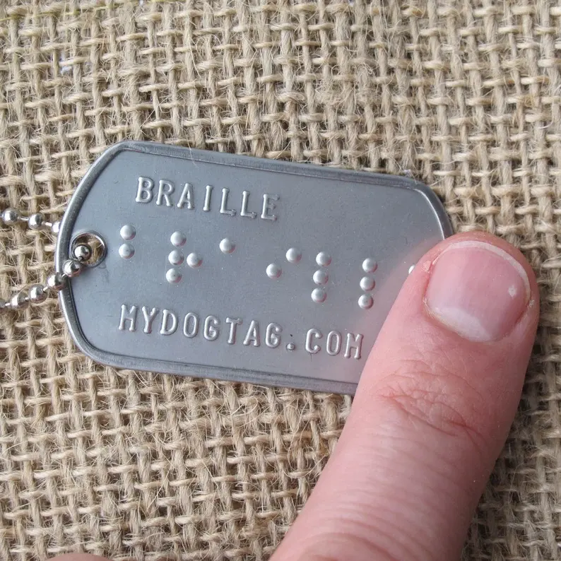 Braille Dog Tags & Signs