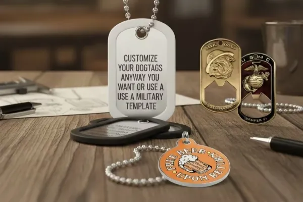 Fully Personalized Military Dog Tags