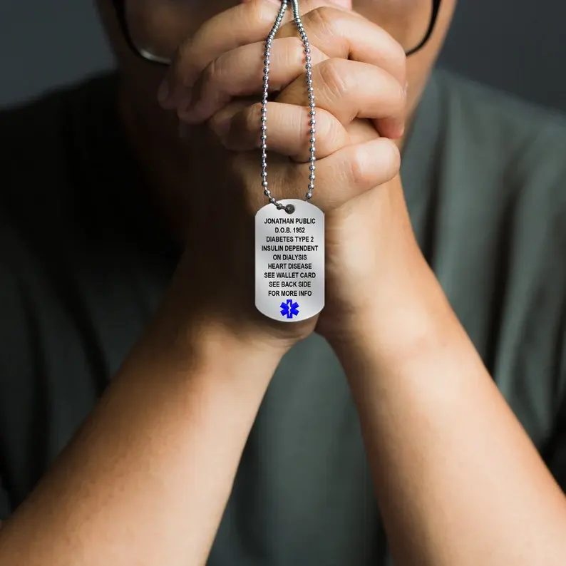 Medical Dog Tags Military