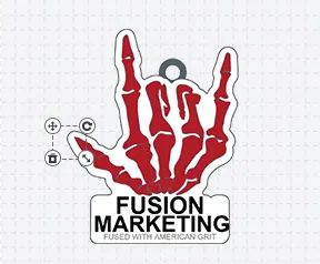 cool keychain design template