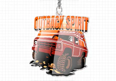 Glitter resin dome (epoxy) acrylic keychians style