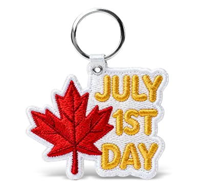 custom cool embroidered keychains