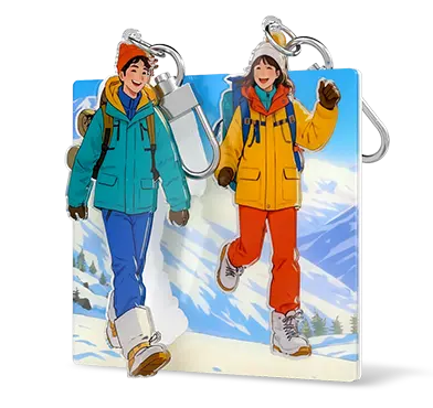 Custom Couples Keychain