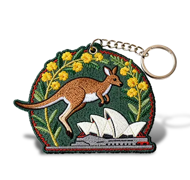 custom embroidered keyrings in bulk