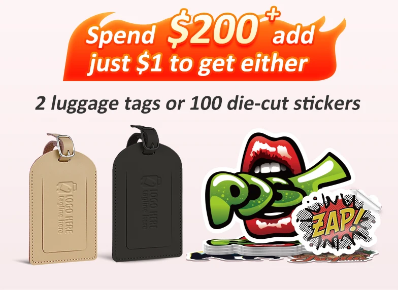 $1 for luggage tags or stickers