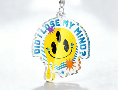 Custom Glitter Epoxy Acrylic Keychain Custom Glitter Epoxy Acrylic Keychain