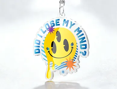 Custom Epoxy Acrylic Keychain Custom Epoxy Acrylic Keychain