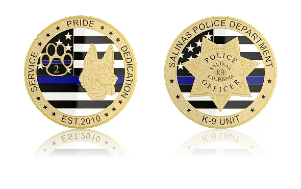 Police Department Officer Challenge Coins Police Department Officer Challenge Coins