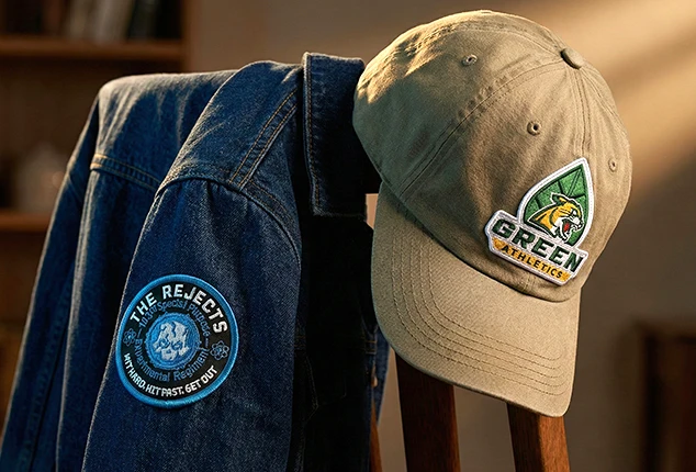 What are embroidered patches?