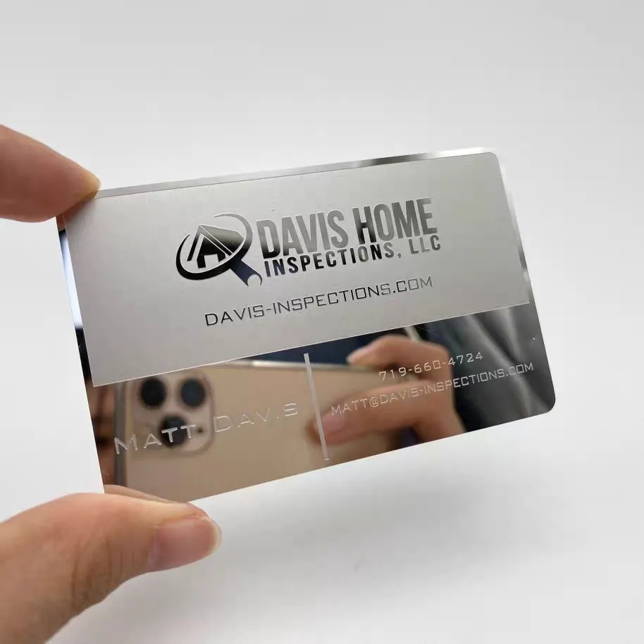 Mirror Finish Stainless Steel Business Cards Mirror Finish Stainless Steel Business Cards
