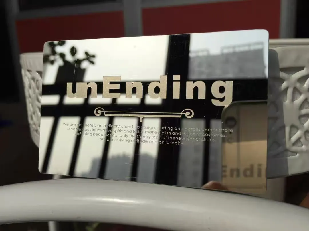 Sliver Mirror Finish Business Cards Sliver Mirror Finish Business Cards