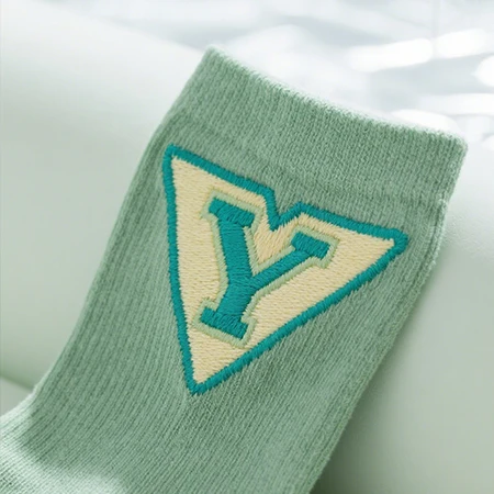 Embroidered patches for socks