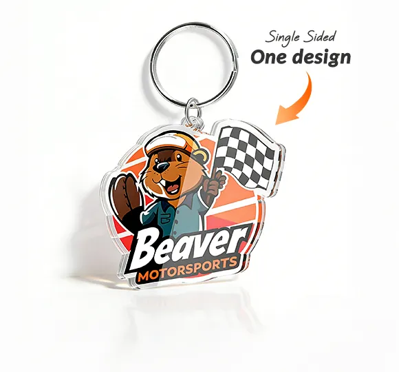 Custom Single Sided Acrylic Keychains Custom Single Sided Acrylic Keychains
