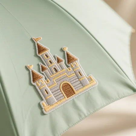 Embroidered patches for umbrellas