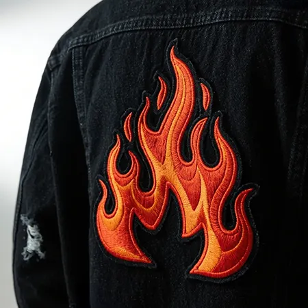 Embroidered patches for jackets