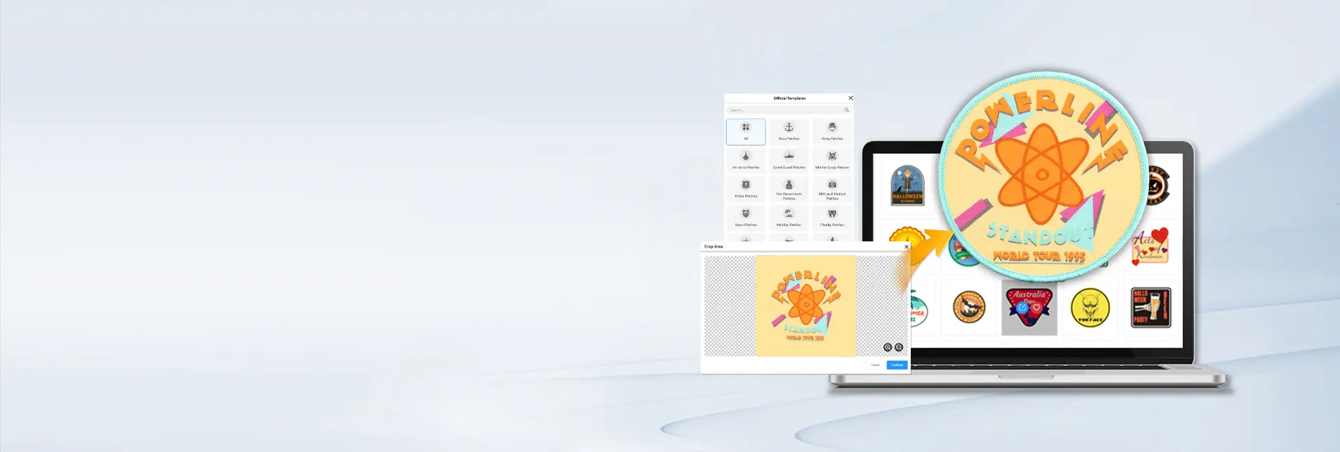 Durable Printed Fabric Patch with Vibrant Design