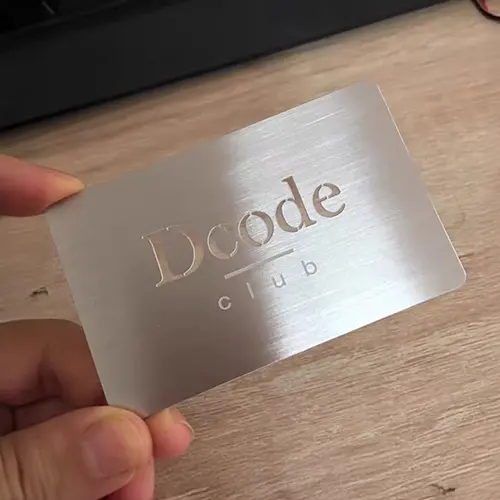 Dcode Stainless Steel Business Cards Dcode Stainless Steel Business Cards