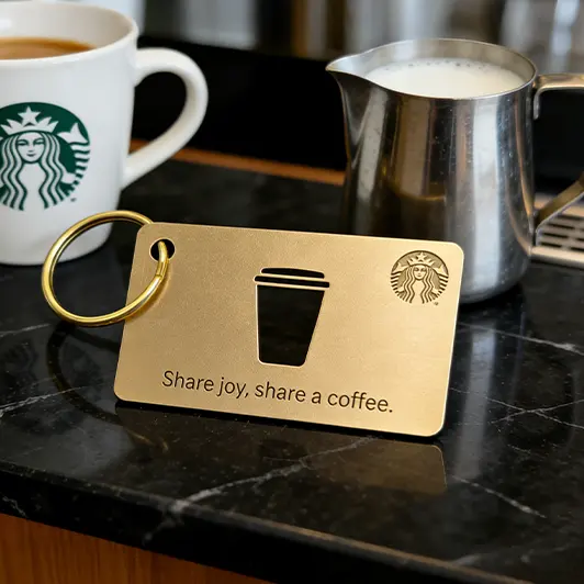 Custom Metal Business Cards for Starbuck Custom Metal Business Cards for Starbuck