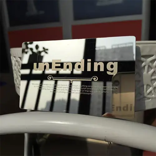 Sliver Mirror Finish Business Cards Sliver Mirror Finish Business Cards