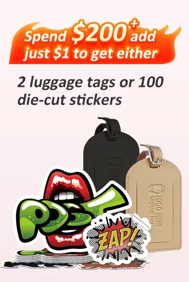 $1 for luggage tags or stickers