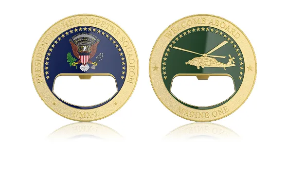 Helicopeter Squadron Bottle Opener Coins Helicopeter Squadron Bottle Opener Coins