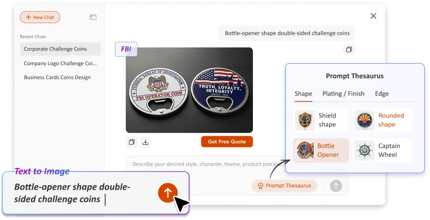 Free Text to Image Art AI Challenge Coin Generator Free Text to Image Art AI Challenge Coin Generator