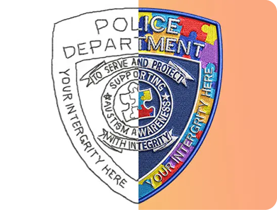 custom police velcro patches