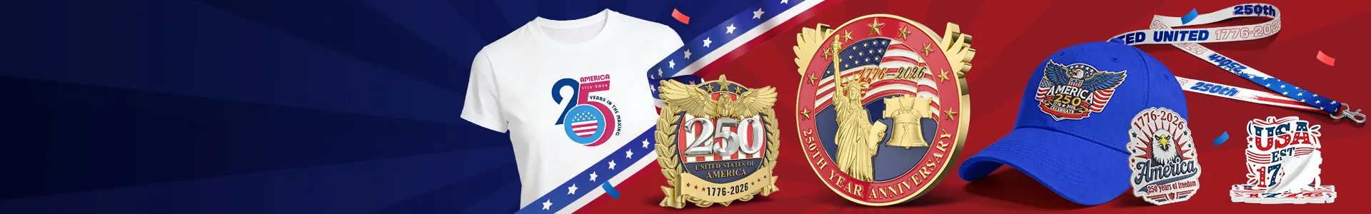 America 250th Merchandise Celebrate the 250th Anniversary of America