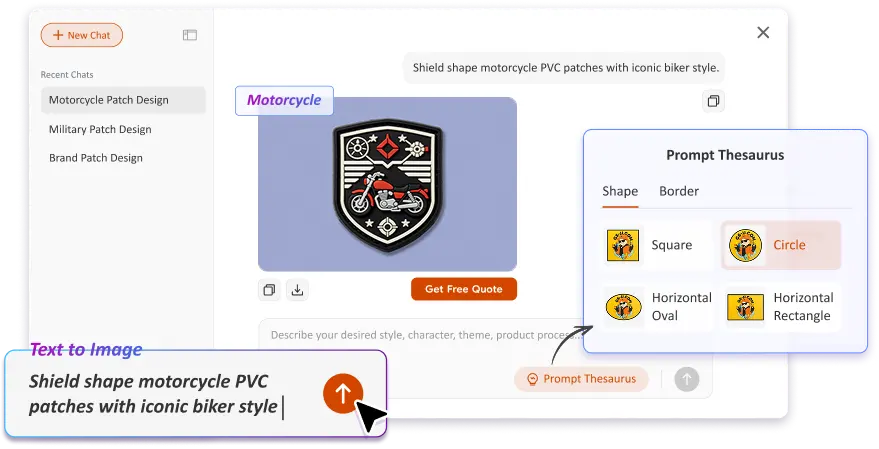 Free Text to Image Art AI Patch Generator Free Text to Image Art AI Patch Generator