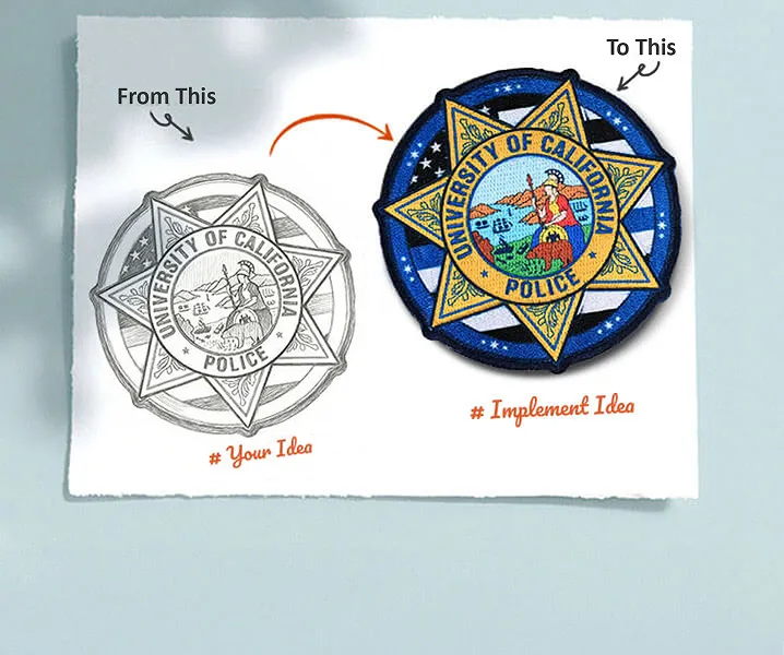 funny police patches