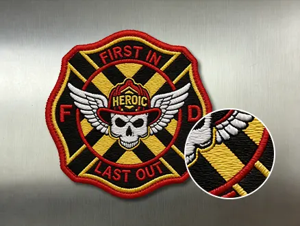 Embroidered Fire Department Patches