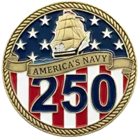 navy 250th anniversary challenge coin navy 250th anniversary challenge coin