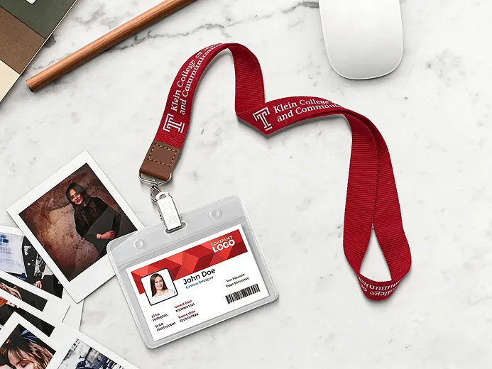 Polyster Lanyards With ID Holder