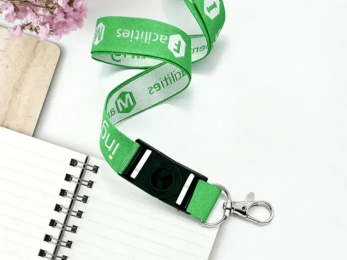 Woven Lanyards with Plastic Buckle