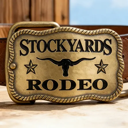 stockyards rodeo custom belt buckles