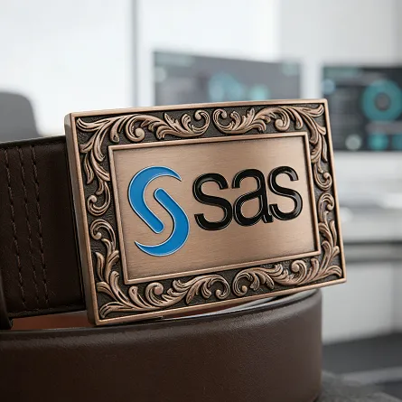 SAS custom belt buckles
