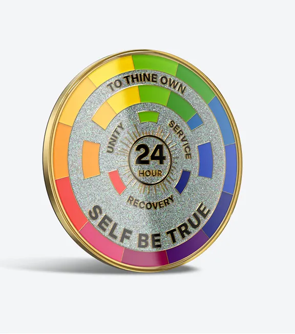 Glitter Sobriety Coins