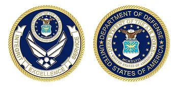 Custom Air Force Military Coins Templates