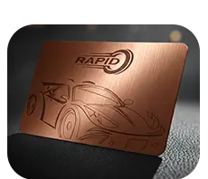 Copper Metal Business Cards Copper Metal Business Cards