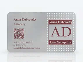 Silver Mental Business Card Silver Mental Business Card