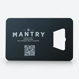 Bottle Opener Metal Business Cards with QR Code Bottle Opener Metal Business Cards with QR Code