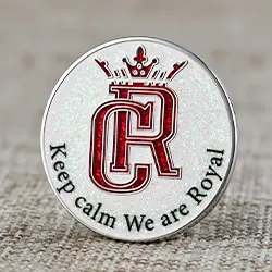 Keep Calm We are Royal Pin Badges