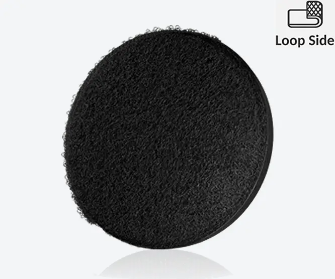 Velcro loop backing of custom pvc patches