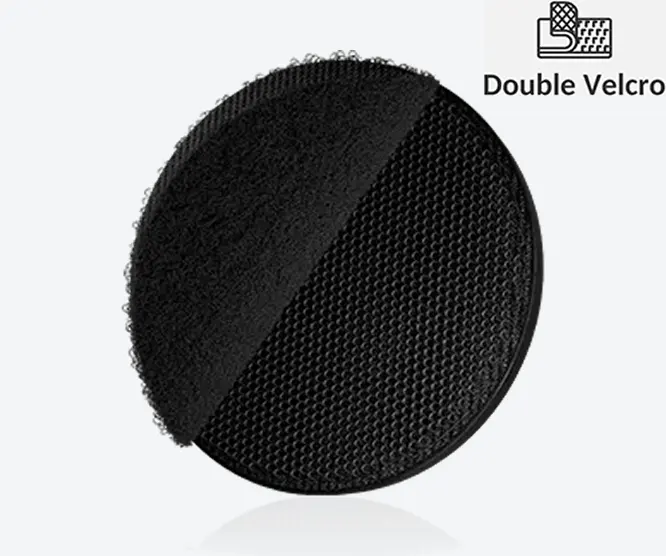 Double velcro backing of custom pvc patches