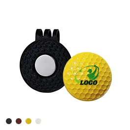 Custom Golf Ball Marker with Black Hat Clip