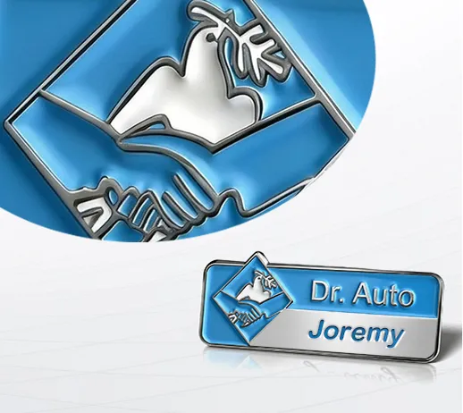 Colour Filled Name Badges